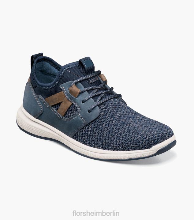 D280440 Marine Schuhwerk Kinder Florsheim Great Lakes Jr. Strick-Sneaker mit schlichter Zehenpartie
