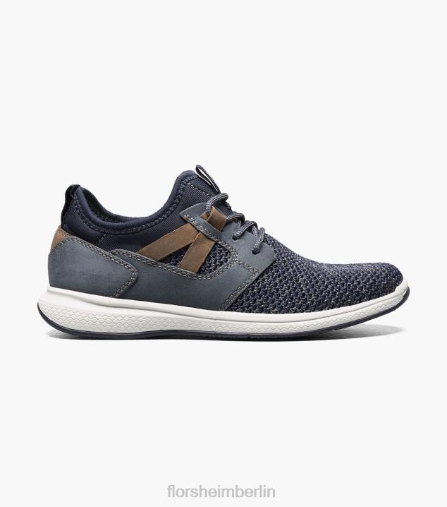 D280440 Marine Schuhwerk Kinder Florsheim Great Lakes Jr. Strick-Sneaker mit schlichter Zehenpartie