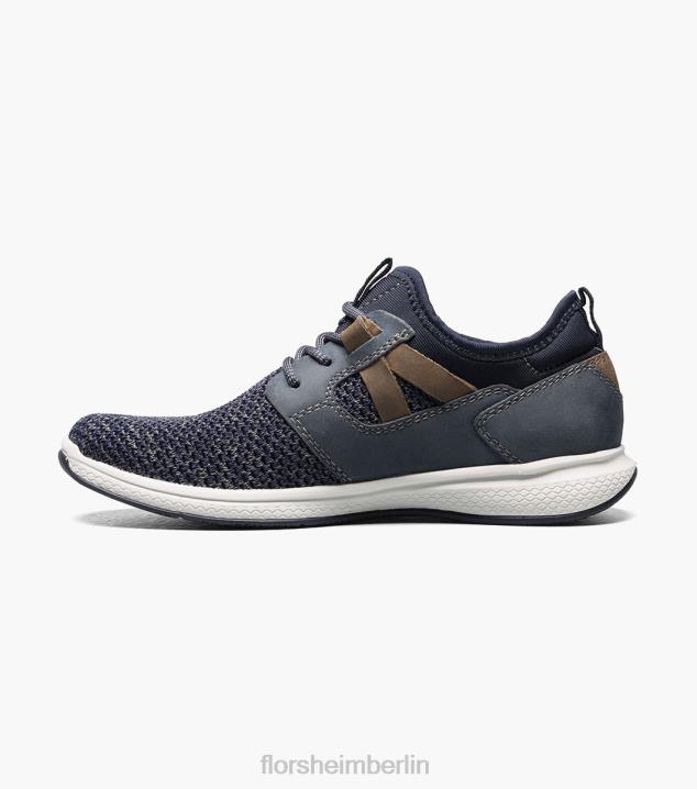 D280440 Marine Schuhwerk Kinder Florsheim Great Lakes Jr. Strick-Sneaker mit schlichter Zehenpartie
