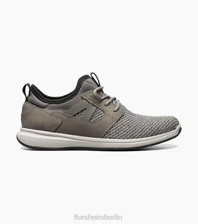 D280441 grau Schuhwerk Kinder Florsheim Great Lakes Jr. Strick-Sneaker mit schlichter Zehenpartie