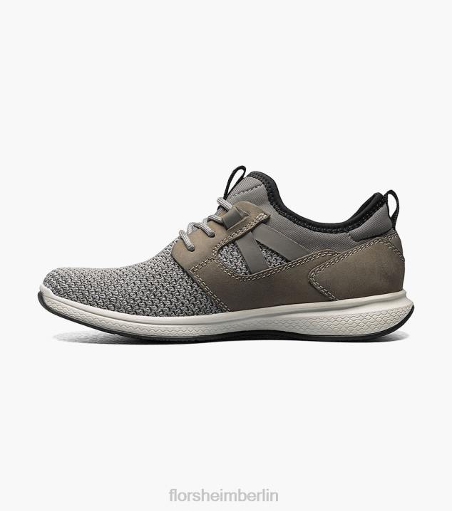 D280441 grau Schuhwerk Kinder Florsheim Great Lakes Jr. Strick-Sneaker mit schlichter Zehenpartie
