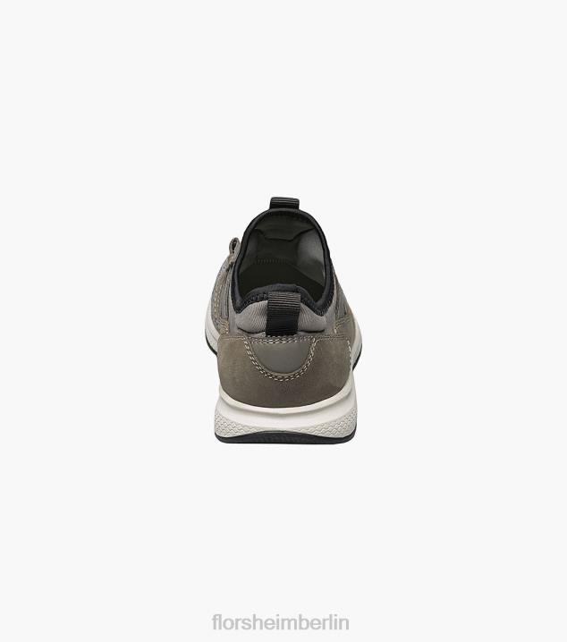 D280441 grau Schuhwerk Kinder Florsheim Great Lakes Jr. Strick-Sneaker mit schlichter Zehenpartie