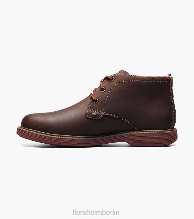 D280450 braunes Ch Schuhwerk Kinder Florsheim supacush jr. Chukka-Stiefel mit schlichter Zehenpartie