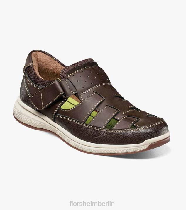 D280469 braunes Ch Schuhwerk Kinder Florsheim Great Lakes Jr. Fischersandale