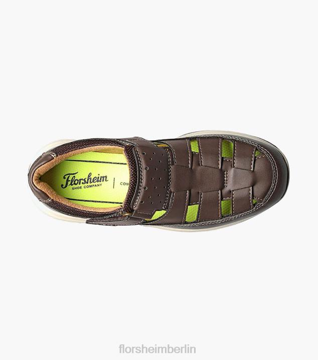 D280469 braunes Ch Schuhwerk Kinder Florsheim Great Lakes Jr. Fischersandale