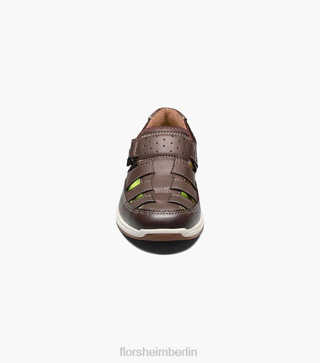 D280469 braunes Ch Schuhwerk Kinder Florsheim Great Lakes Jr. Fischersandale