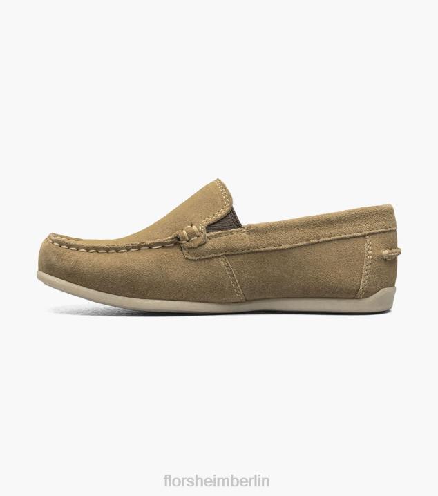 D280433 khaki Schuhwerk Kinder Florsheim Jasper jr. Venezianischer Loafer mit Moc-Toe