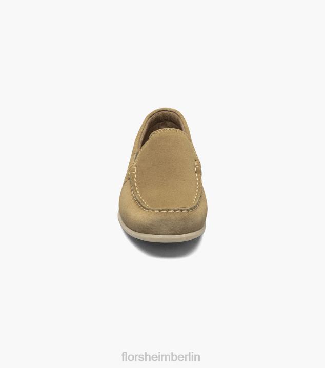 D280433 khaki Schuhwerk Kinder Florsheim Jasper jr. Venezianischer Loafer mit Moc-Toe