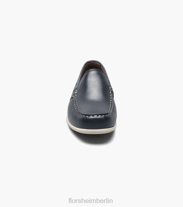 D280434 Marine Schuhwerk Kinder Florsheim Jasper jr. Venezianischer Loafer mit Moc-Toe
