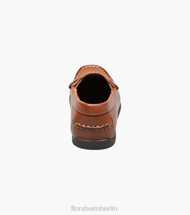 D280435 Sattelbräune Schuhwerk Kinder Florsheim Jasper jr. Moc Toe Penny Driver