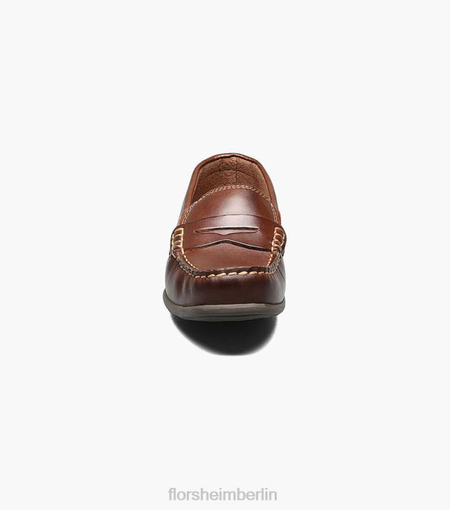 D280437 braun Schuhwerk Kinder Florsheim Jasper jr. Moc Toe Penny Driver