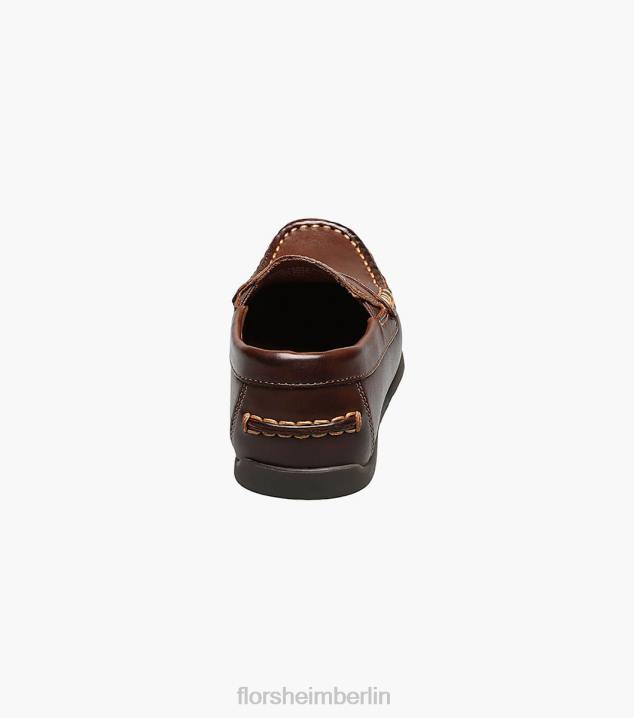 D280437 braun Schuhwerk Kinder Florsheim Jasper jr. Moc Toe Penny Driver