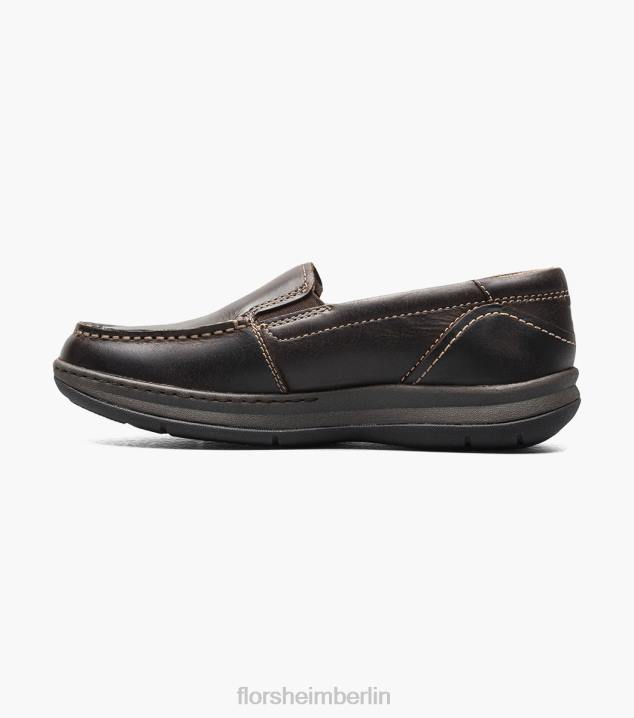 D280479 braunes Ch Schuhwerk Kinder Florsheim zentral jr. Venezianischer Loafer mit Moc-Toe