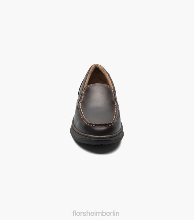 D280479 braunes Ch Schuhwerk Kinder Florsheim zentral jr. Venezianischer Loafer mit Moc-Toe