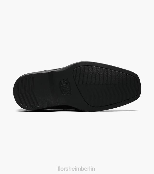 D280486 Schwarz Schuhwerk Kinder Florsheim offenbaren jr. Fahrrad-Zehen-Slipper