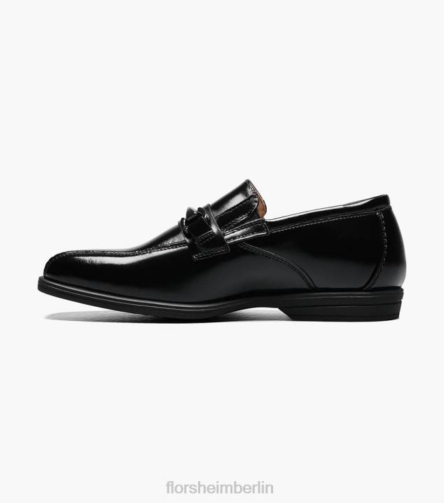 D280486 Schwarz Schuhwerk Kinder Florsheim offenbaren jr. Fahrrad-Zehen-Slipper