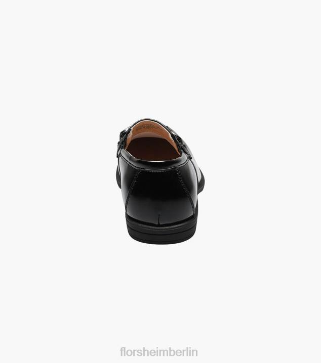 D280486 Schwarz Schuhwerk Kinder Florsheim offenbaren jr. Fahrrad-Zehen-Slipper
