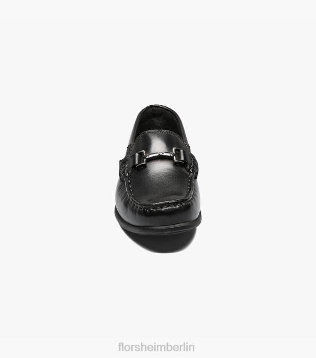 D280499 Schwarz Schuhwerk Kinder Florsheim Jasper jr. Moc-Toe-Slipper