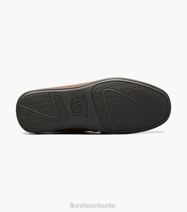 D280500 Sattelbräune Schuhwerk Kinder Florsheim Jasper jr. Moc-Toe-Slipper