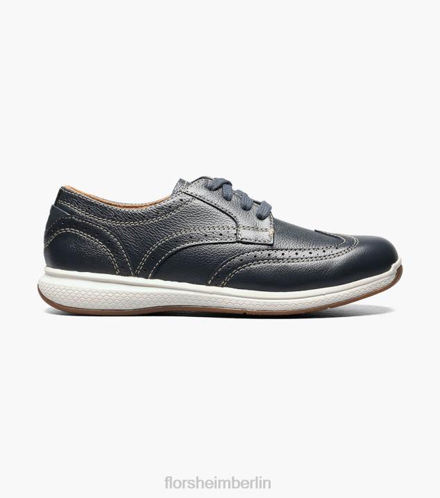 D280444 Marine Schuhwerk Kinder Florsheim Great Lakes Jr. Flügelspitzen-Oxford