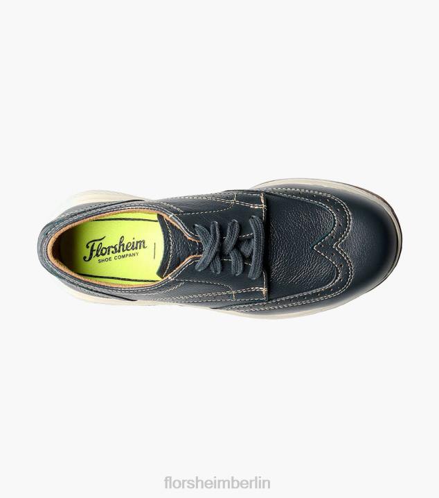 D280444 Marine Schuhwerk Kinder Florsheim Great Lakes Jr. Flügelspitzen-Oxford