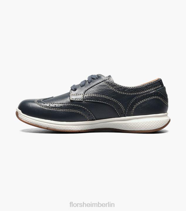 D280444 Marine Schuhwerk Kinder Florsheim Great Lakes Jr. Flügelspitzen-Oxford