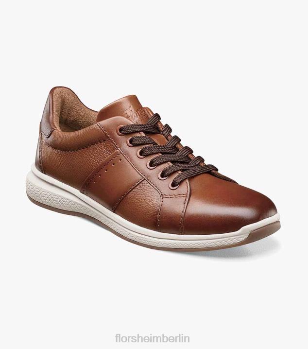 D280445 Cognac Schuhwerk Kinder Florsheim Great Lakes Jr. Spitze bis zur Spitze Oxford