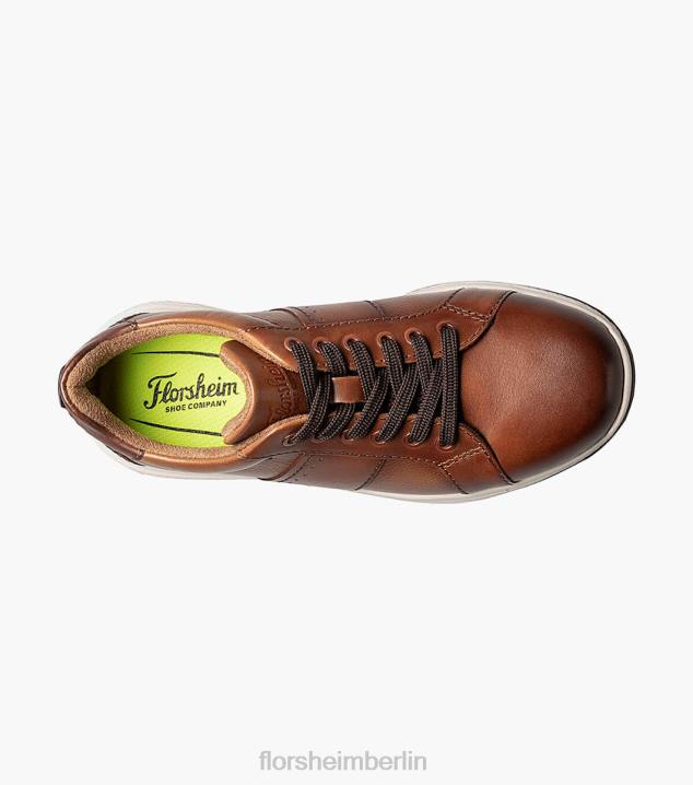 D280445 Cognac Schuhwerk Kinder Florsheim Great Lakes Jr. Spitze bis zur Spitze Oxford