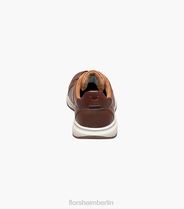 D280445 Cognac Schuhwerk Kinder Florsheim Great Lakes Jr. Spitze bis zur Spitze Oxford