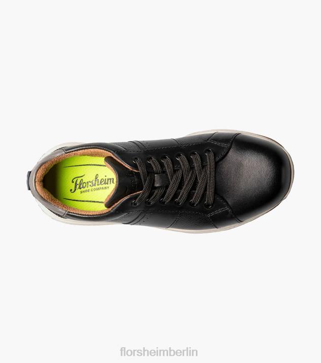 D280446 Schwarz Schuhwerk Kinder Florsheim Great Lakes Jr. Spitze bis zur Spitze Oxford