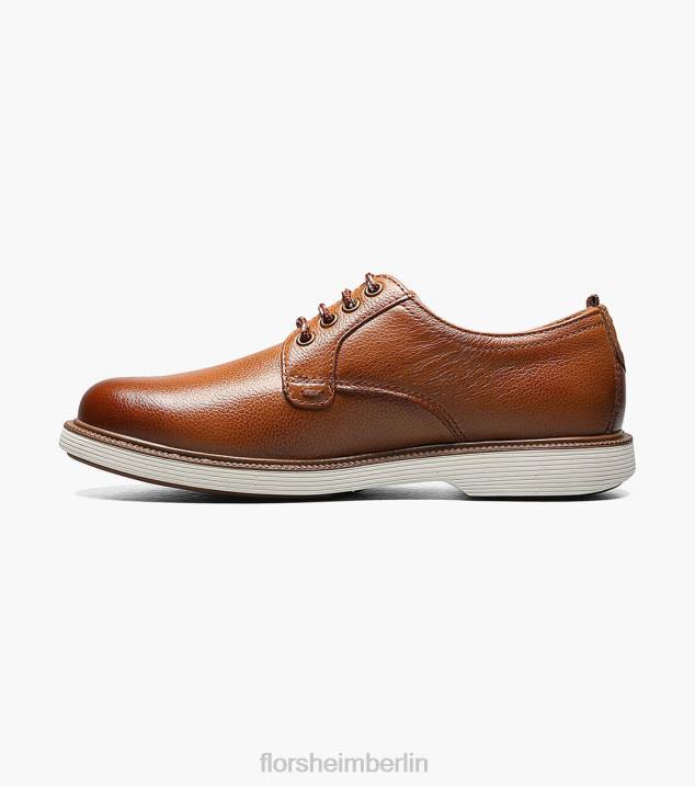 D280452 Cognac Schuhwerk Kinder Florsheim supacush jr. Oxford mit schlichter Zehenpartie