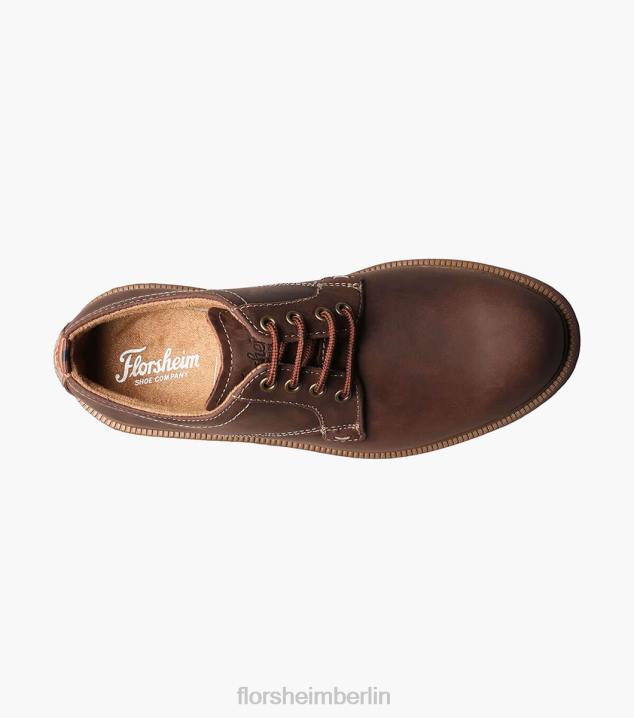 D280453 braunes Ch Schuhwerk Kinder Florsheim supacush jr. Oxford mit schlichter Zehenpartie