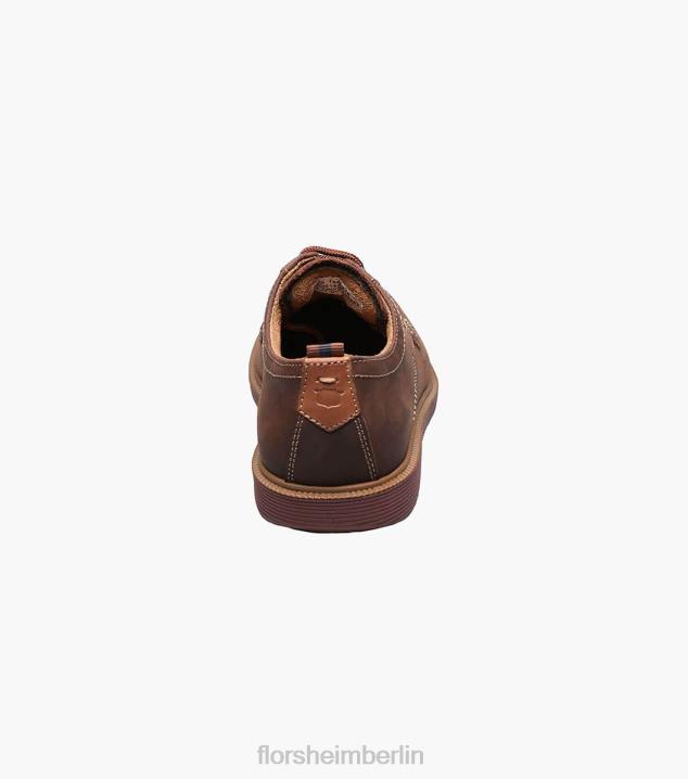 D280453 braunes Ch Schuhwerk Kinder Florsheim supacush jr. Oxford mit schlichter Zehenpartie