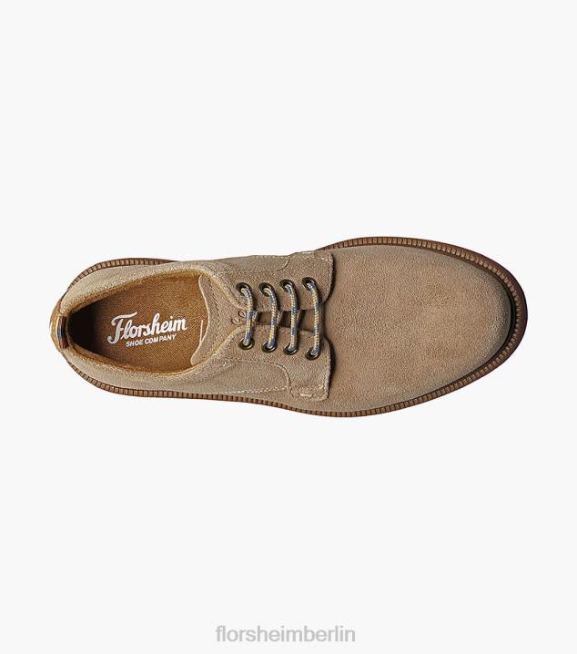 D280455 Sand Schuhwerk Kinder Florsheim supacush jr. Oxford mit schlichter Zehenpartie