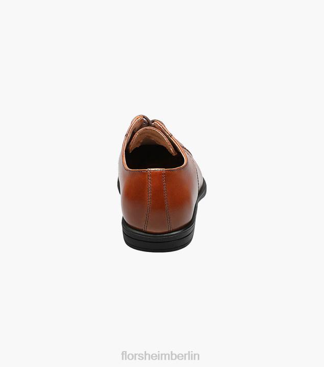 D280470 Cognac Schuhwerk Kinder Florsheim offenbaren jr. Cap Toe Oxford