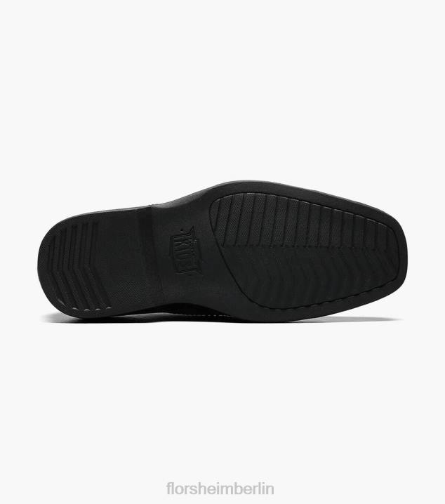 D280471 Schwarz Schuhwerk Kinder Florsheim offenbaren jr. Cap Toe Oxford