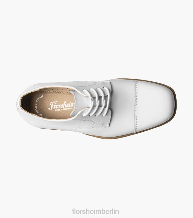 D280472 Weiss Schuhwerk Kinder Florsheim offenbaren jr. Cap Toe Oxford