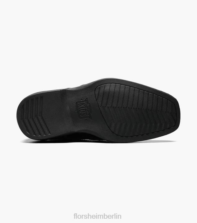 D280484 Schwarz Schuhwerk Kinder Florsheim offenbaren jr. Flügelspitzen-Oxford
