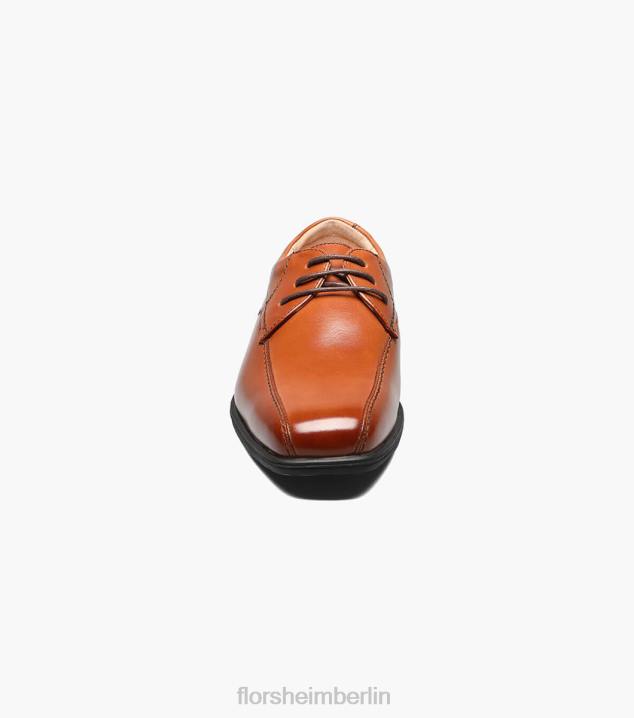 D280489 Cognac Schuhwerk Kinder Florsheim offenbaren jr. Fahrradkappe Oxford