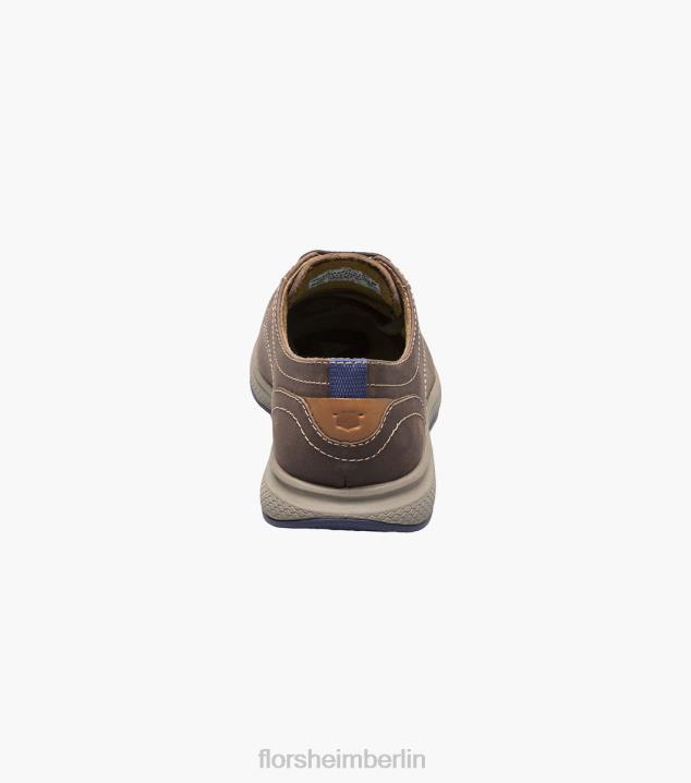 D280502 braunes Ch Schuhwerk Kinder Florsheim Great Lakes Jr. Oxford mit schlichter Zehenpartie