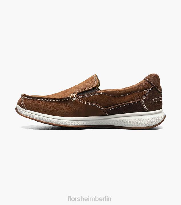 D280465 Stein Schuhwerk Kinder Florsheim Great Lakes Jr. Moc-Toe zum Hineinschlüpfen