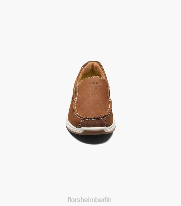 D280465 Stein Schuhwerk Kinder Florsheim Great Lakes Jr. Moc-Toe zum Hineinschlüpfen
