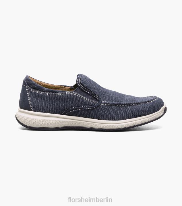 D280481 Marine Schuhwerk Kinder Florsheim Venture jr. Venezianischer Slip-On aus Segeltuch