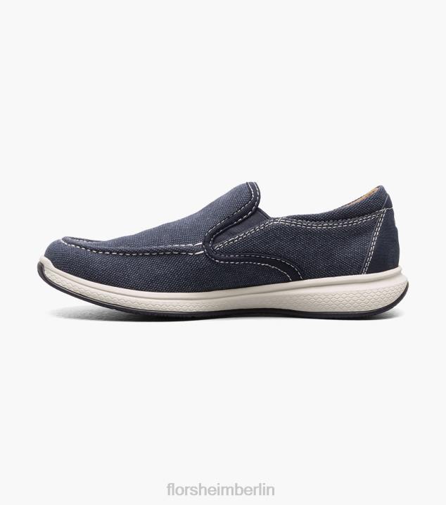 D280481 Marine Schuhwerk Kinder Florsheim Venture jr. Venezianischer Slip-On aus Segeltuch