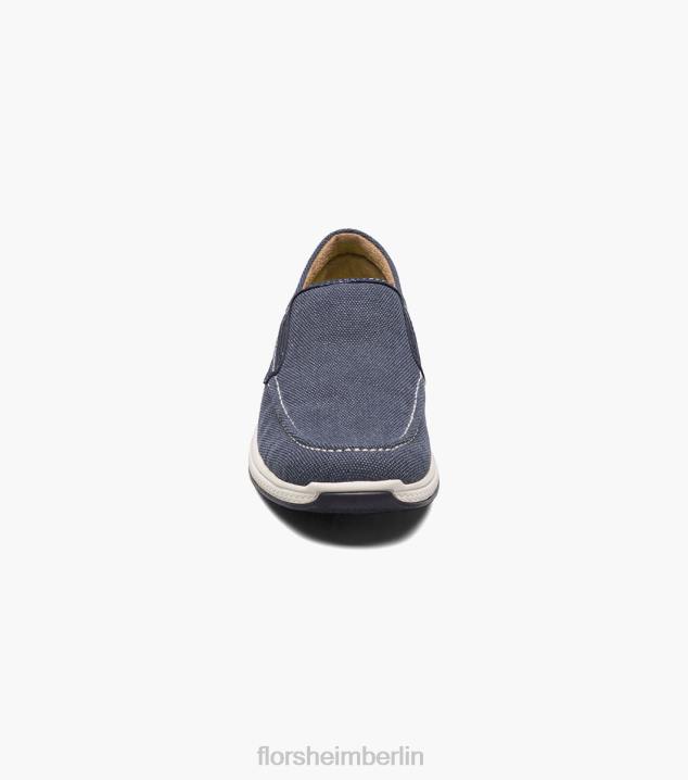 D280481 Marine Schuhwerk Kinder Florsheim Venture jr. Venezianischer Slip-On aus Segeltuch