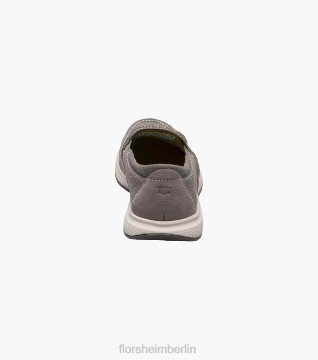 D280482 grau Schuhwerk Kinder Florsheim Venture jr. Venezianischer Slip-On aus Segeltuch