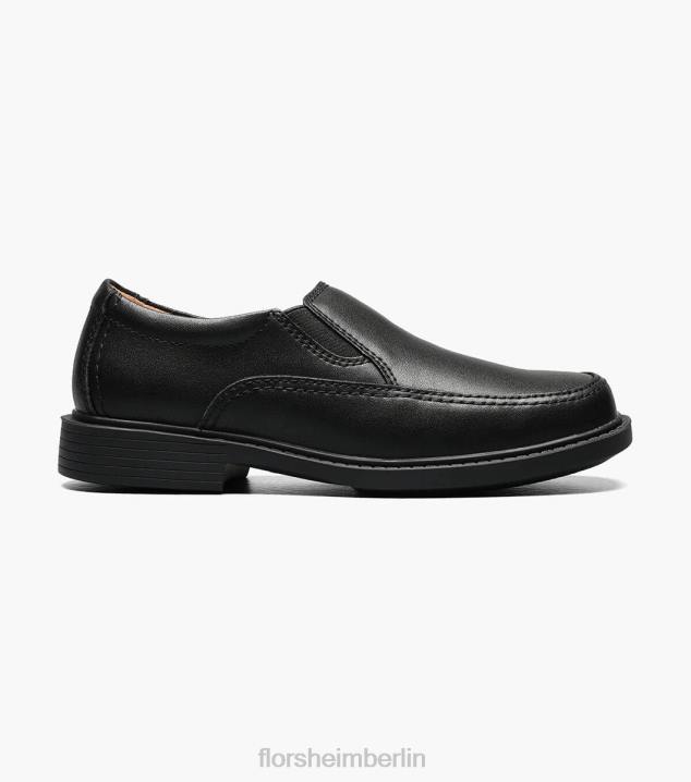 D280491 Schwarz Schuhwerk Kinder Florsheim Bogan Jr. II Moc Toe Slip-on