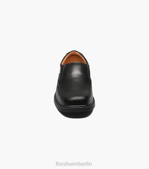 D280491 Schwarz Schuhwerk Kinder Florsheim Bogan Jr. II Moc Toe Slip-on