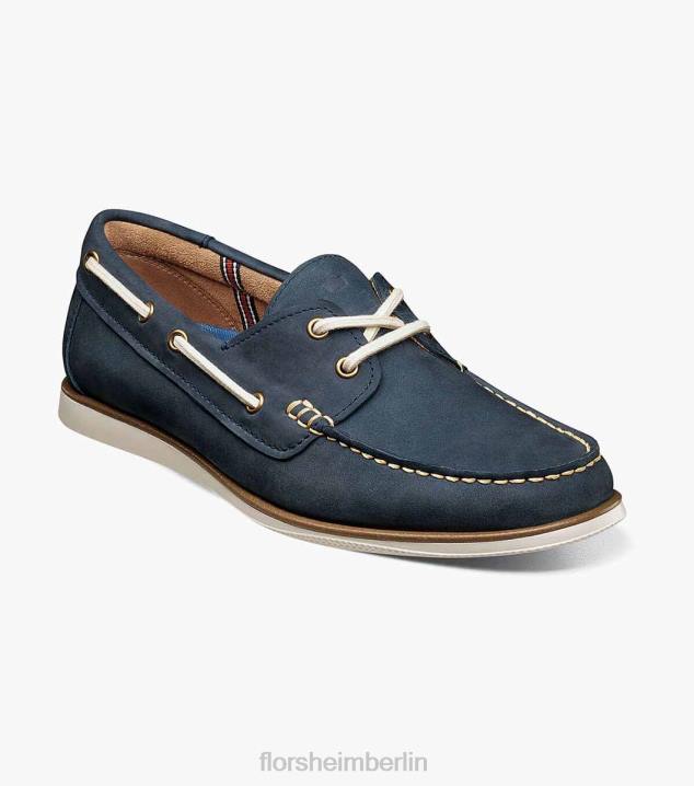 D280324 Marine Schuhwerk Männer Florsheim Atlantic Moc-Toe-Bootsschuh