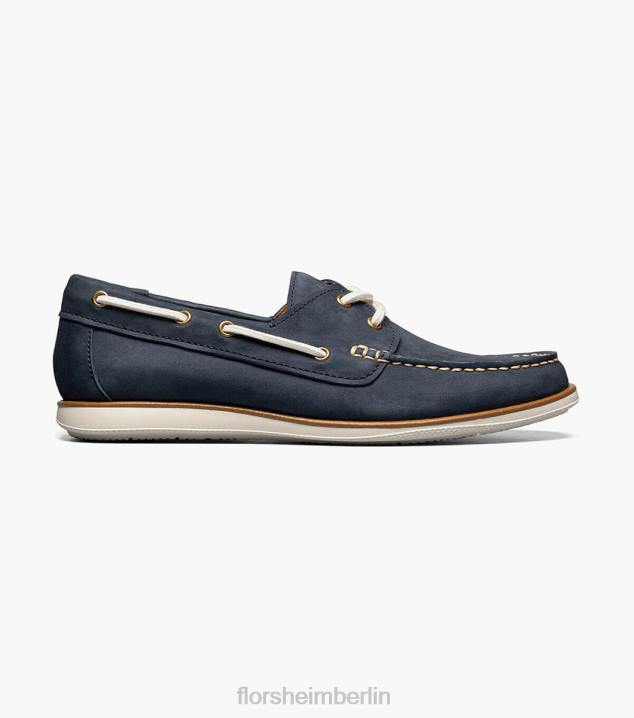D280324 Marine Schuhwerk Männer Florsheim Atlantic Moc-Toe-Bootsschuh